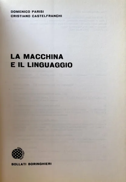 LA MACCHINA E IL LINGUAGGIO | Immagine Gallery 2
