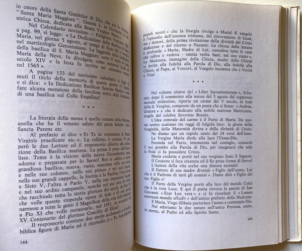 LA MADONNA NELLA LITURGIA NOVA ET VETERA