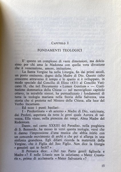 LA MADONNA NELLA LITURGIA NOVA ET VETERA