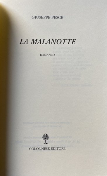 LA MALANOTTE
