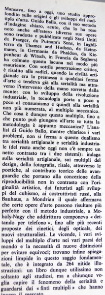 LA MANO E LA MACCHINA: DALLA SERIALITÀ ARTIGIANALE AI MULTIPLI