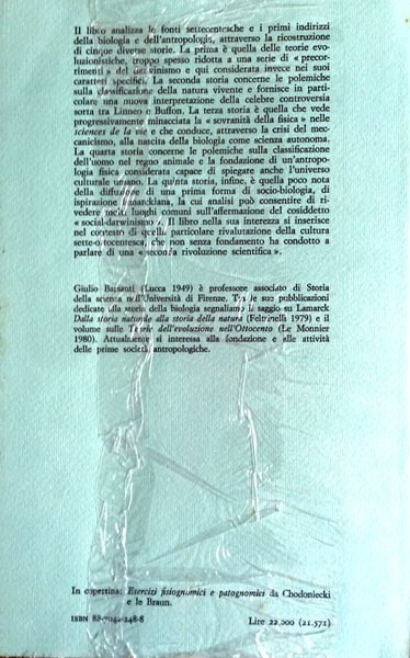 LA MAPPA DELLA VITA: TEORIE DELLA NATURA E TEORIE DELL'UOMO …