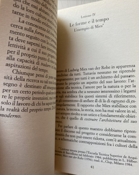 LA METOPA E IL TRIGLIFO. NOVE LEZIONI DI ARCHITETTURA