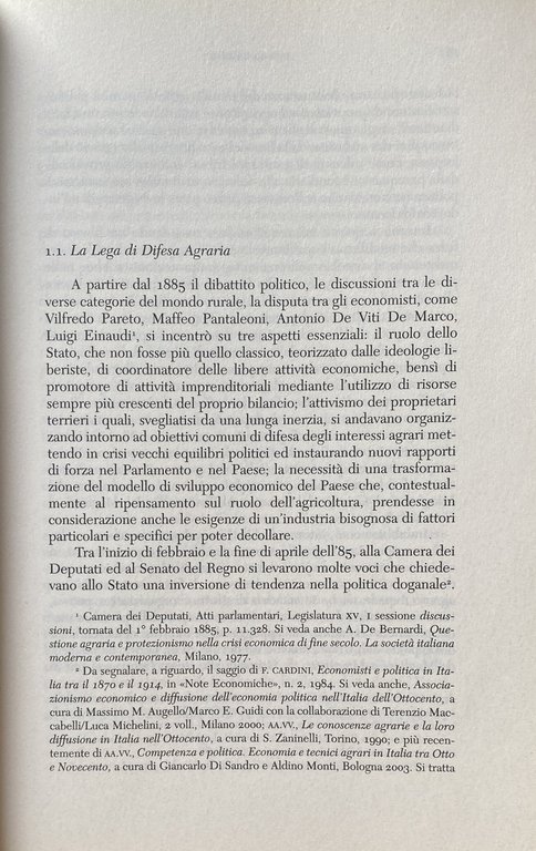 LA "MODERNIZZAZIONE" DELL'AGRICOLTURA NELL'ITALIA POSTUNITARIA 1861-1910. ASSOCIAZIONI STAMPA E CULTURA …