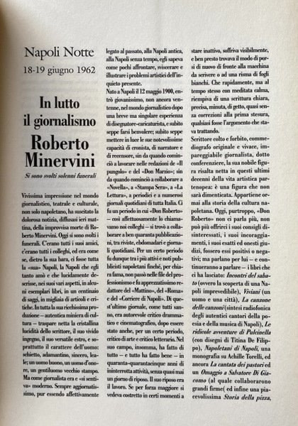 LA NAPOLI DI ROBERTO MINERVINI