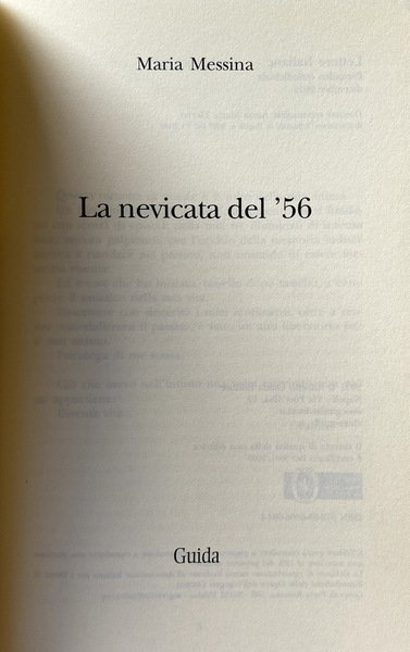 LA NEVICATA DEL '56