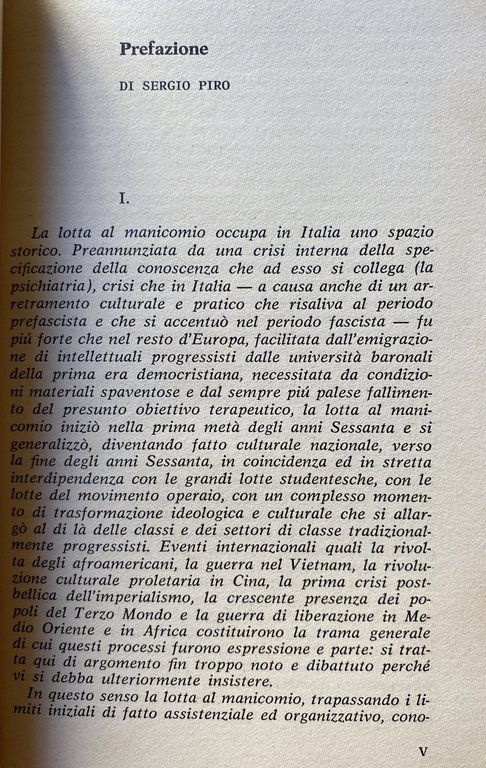 LA NUOVA PSICHIATRIA IN ITALIA. ESPERIENZE E PROSPETTIVE