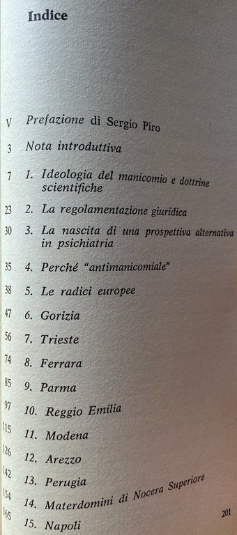 LA NUOVA PSICHIATRIA IN ITALIA. ESPERIENZE E PROSPETTIVE