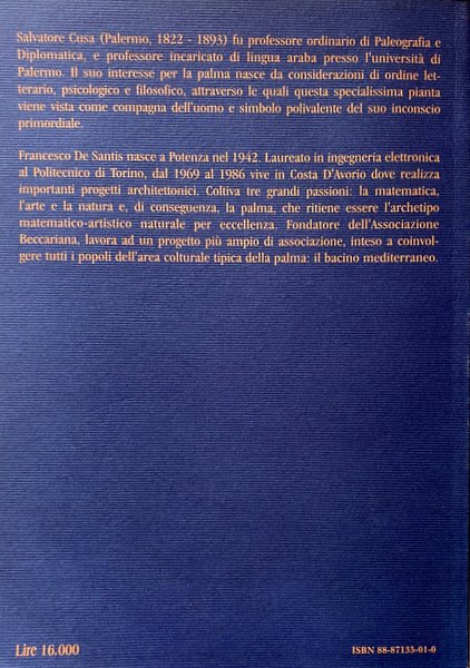 LA PALMA NELLA POESIA, NELLA SCIENZA E NELLA STORIA SICILIANA. …