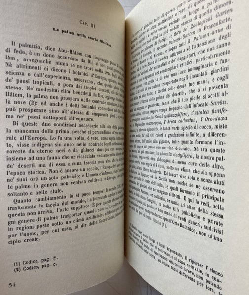 LA PALMA NELLA POESIA, NELLA SCIENZA E NELLA STORIA SICILIANA. …