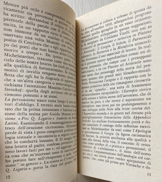 LA PERSUASIONE E LA RETTORICA. A CURA DI SERGIO CAMPAILLA