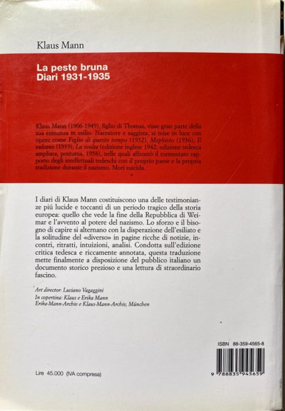 LA PESTE BRUNA. DIARI (1931-1935)