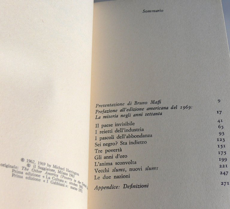 LA POVERTÀ NEGLI STATI UNITI. LA MISERIA NEGLI ANNI SETTANTA