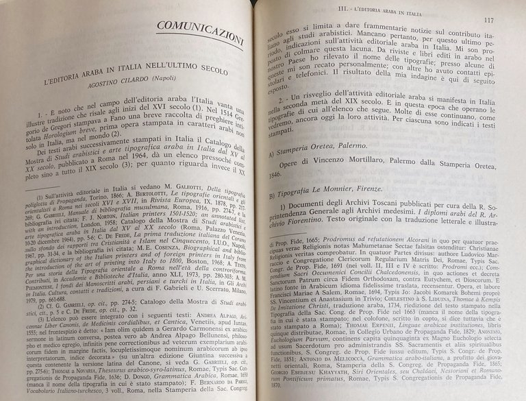 LA PRESENZA CULTURALE ITALIANA NEI PAESI ARABI: STORIA E PROSPETTIVE. …