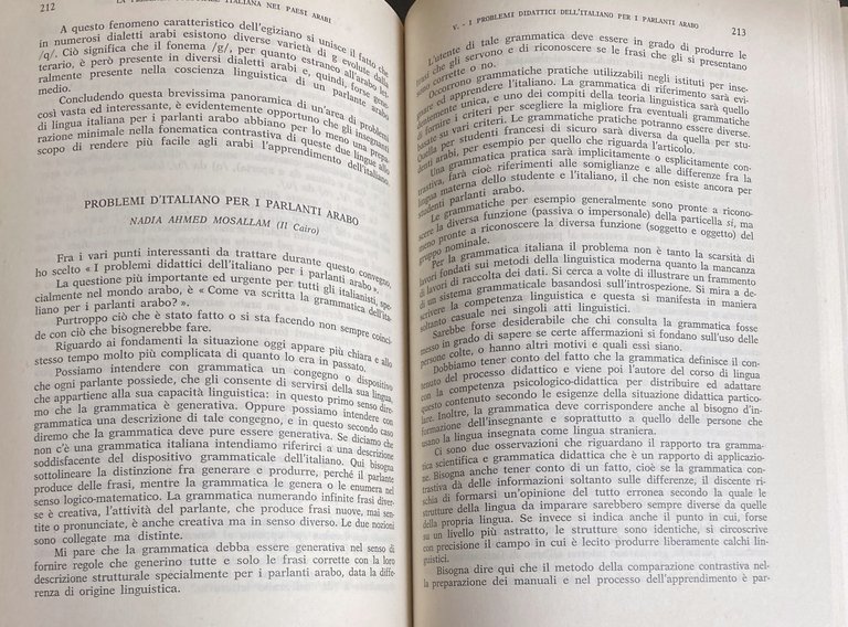 LA PRESENZA CULTURALE ITALIANA NEI PAESI ARABI: STORIA E PROSPETTIVE. …