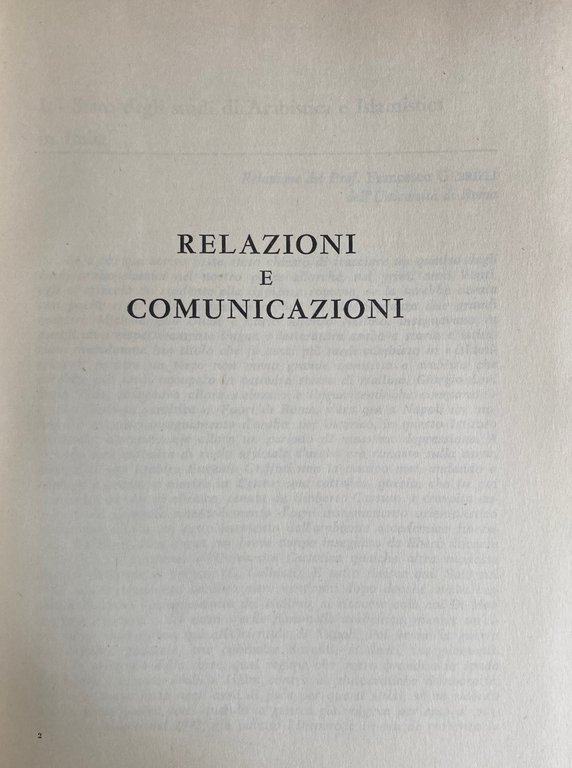LA PRESENZA CULTURALE ITALIANA NEI PAESI ARABI: STORIA E PROSPETTIVE. …