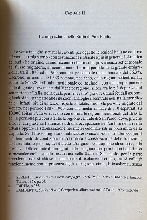 LA PRESENZA ITALIANA NELLA COSTRUZIONE DEL BRASILE. SAN CAETANO DO …