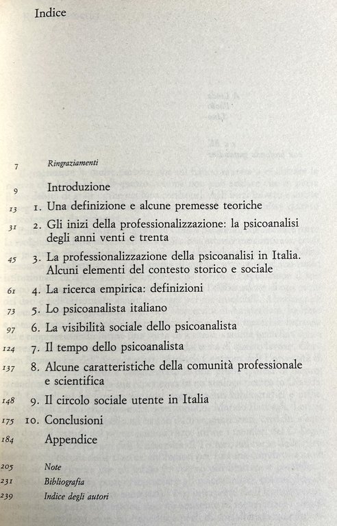 LA PROFESSIONE DI PSICOANALISTA