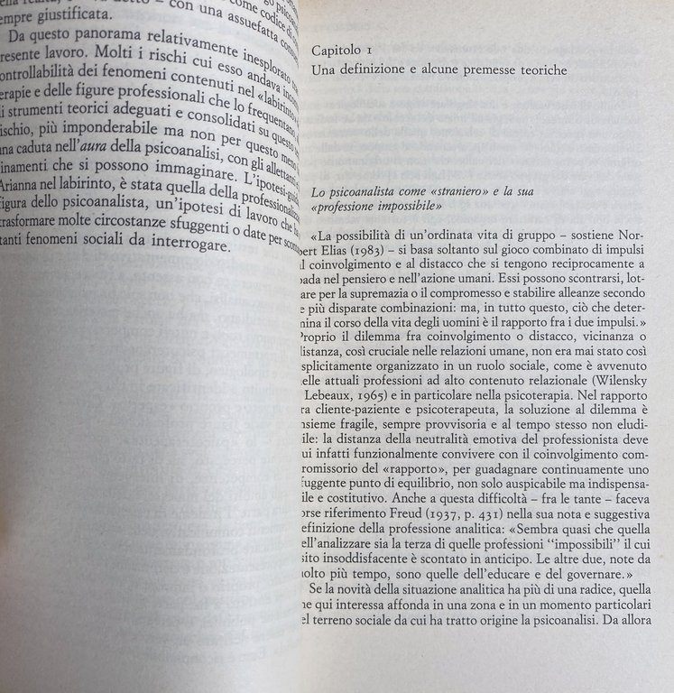 LA PROFESSIONE DI PSICOANALISTA