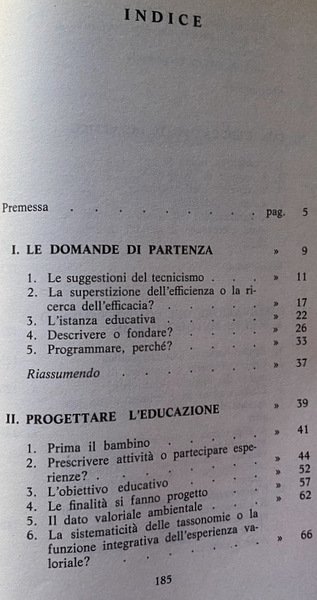 LA PROGRAMMAZIONE DELLE ATTIVITÀ EDUCATIVE NELLA SCUOLA MATERNA