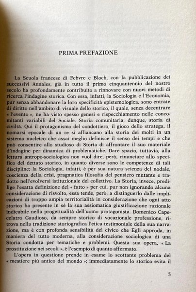 LA PROSTITUZIONE NEI SECOLI