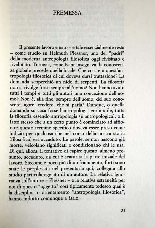 LA PROVINCIA DELL'UOMO. STUDIO SU HELMUTH PLESSNER E SUL PROBLEMA … | Immagine Gallery 9