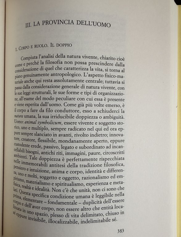 LA PROVINCIA DELL'UOMO. STUDIO SU HELMUTH PLESSNER E SUL PROBLEMA … | Immagine Gallery 22
