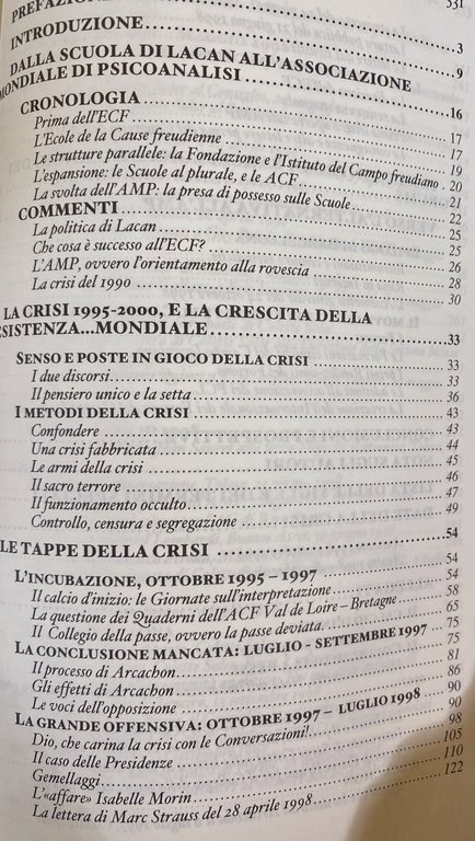 LA PSICOANALISI, NON IL PENSIERO UNICO STORIA DI UNA CRISI …