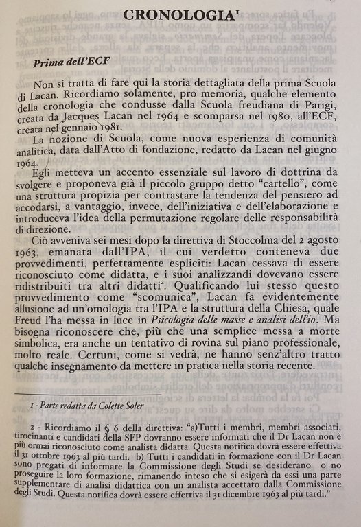 LA PSICOANALISI, NON IL PENSIERO UNICO STORIA DI UNA CRISI …