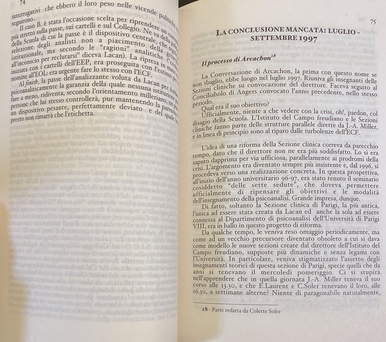 LA PSICOANALISI, NON IL PENSIERO UNICO STORIA DI UNA CRISI …