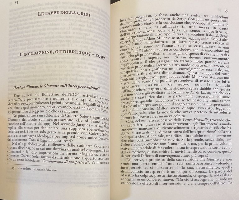 LA PSICOANALISI, NON IL PENSIERO UNICO STORIA DI UNA CRISI …