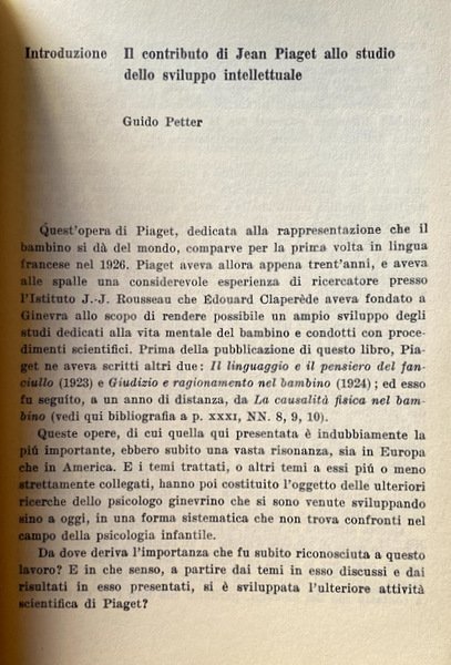 LA RAPPRESENTAZIONE DEL MONDO NEL FANCIULLO