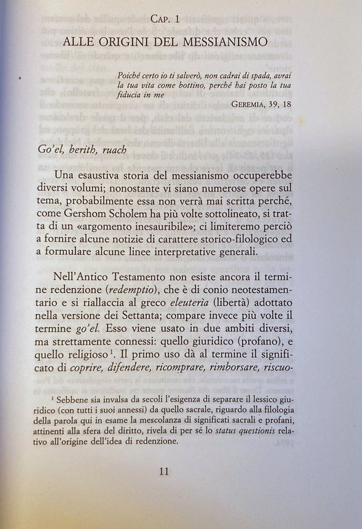 LA REDENZIONE INEFFETTUALE. WALTER BENJAMIN E IL MESSIANISMO MODERNO