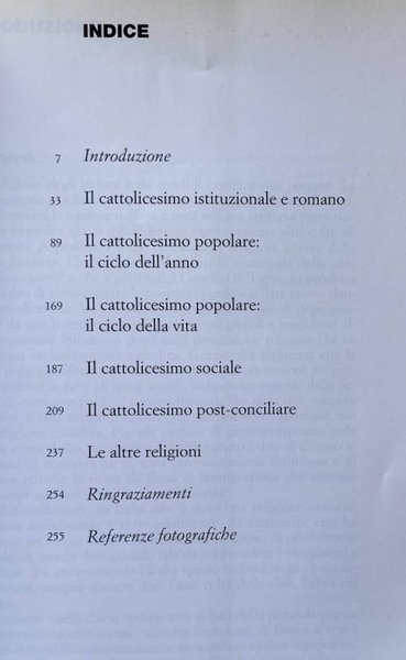 LA RELIGIONE DEGLI ITALIANI