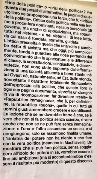 LA REPUBBLICA IMMAGINARIA. IDEE E FATTI DELL'ITALIA CONTEMPORANEA