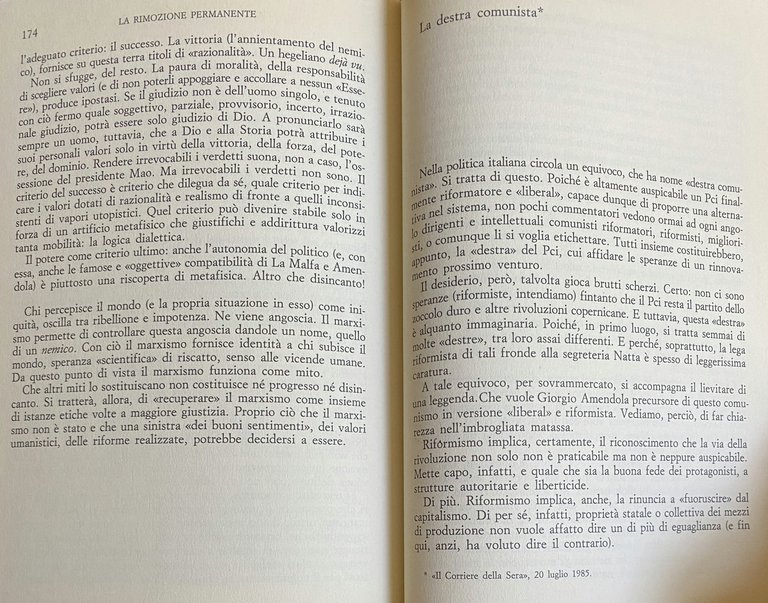 LA RIMOZIONE PERMANENTE. IL FUTURO DELLA SINISTRA E LA CRITICA …