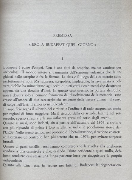 LA RIVOLTA DI BUDAPEST (23 OTTOBRE-4 NOVEMBRE 1956)