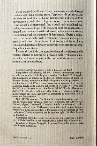 LA RIVOLUZIONE NEGATA IL FILO ROSSO DELLA RIVOLUZIONE ITALIANA