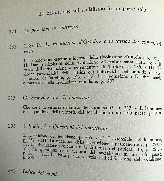 LA RIVOLUZIONE PERMANENTE E IL SOCIALISMO IN UN PAESE SOLO. …