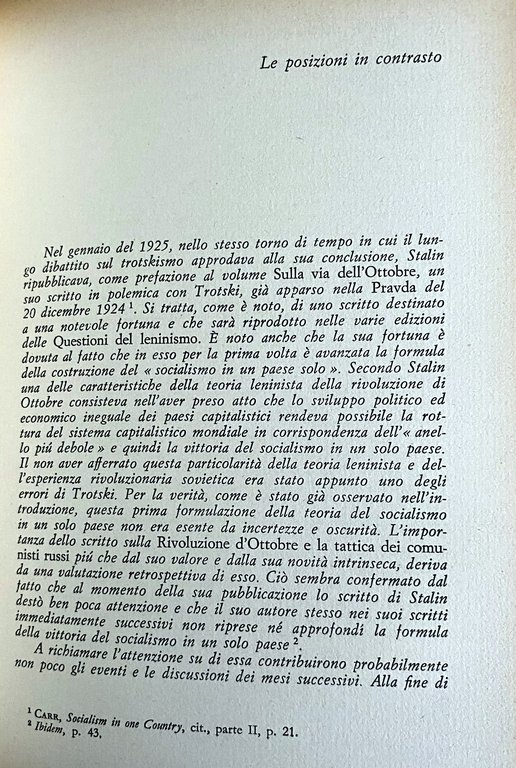 LA RIVOLUZIONE PERMANENTE E IL SOCIALISMO IN UN PAESE SOLO. …