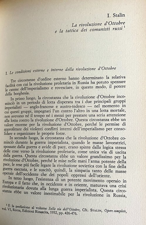 LA RIVOLUZIONE PERMANENTE E IL SOCIALISMO IN UN PAESE SOLO. …