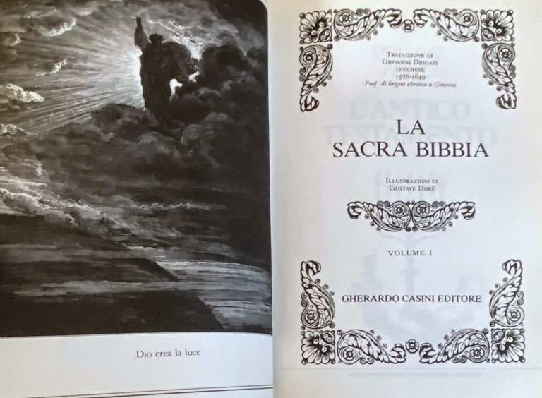 LA SACRA BIBBIA. VOLUMI 1-2. ILLUSTRAZIONI DI GUSTAVO DORÉ, TRADUZIONE …