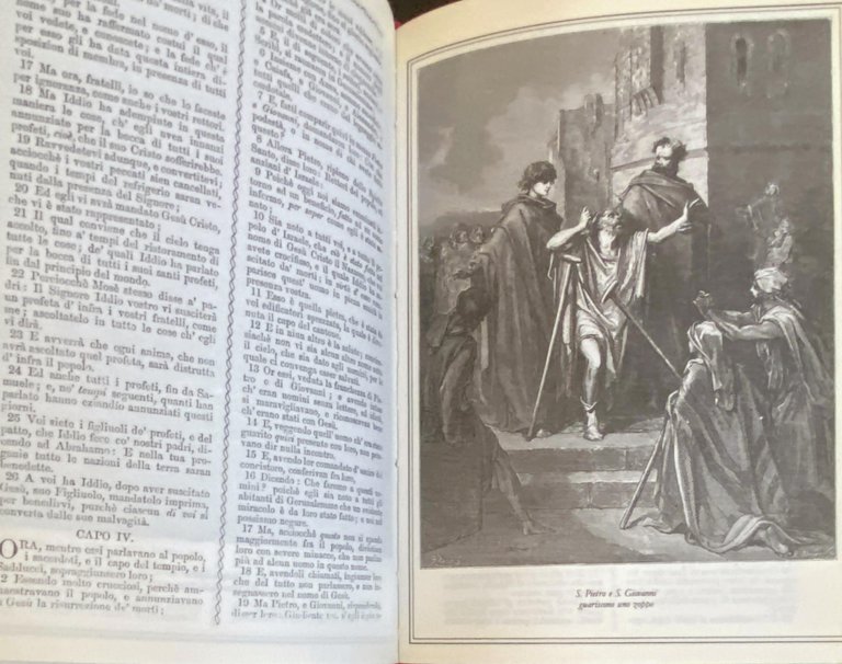 LA SACRA BIBBIA. VOLUMI 1-2. ILLUSTRAZIONI DI GUSTAVO DORÉ, TRADUZIONE …