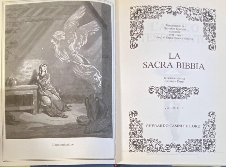 LA SACRA BIBBIA. VOLUMI 1-2. ILLUSTRAZIONI DI GUSTAVO DORÉ, TRADUZIONE …