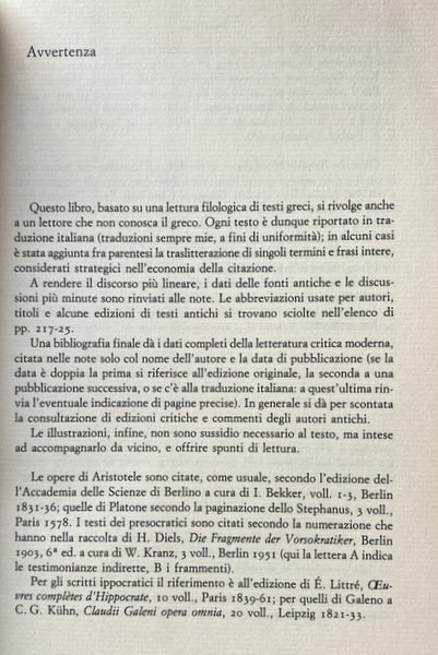LA SCIENZA DELL'UOMO NELLA GRECIA ANTICA