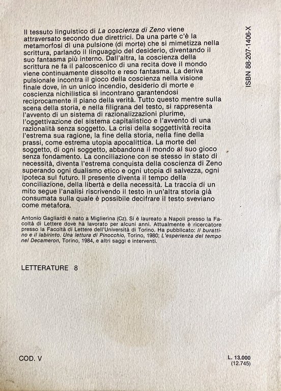 LA SCRITTURA E I FANTASMI. RADICI DE LA COSCIENZA DI …