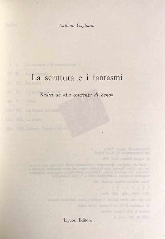 LA SCRITTURA E I FANTASMI. RADICI DE LA COSCIENZA DI …