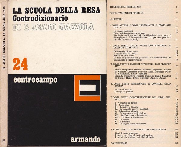 LA SCUOLA DELLA RESA. CONTRODIZIONARIO.