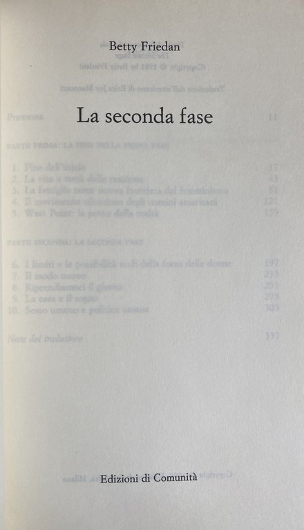 LA SECONDA FASE