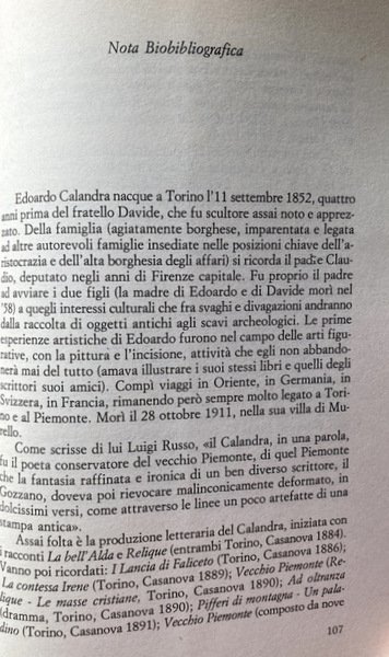 LA SIGNORA DI RIONDINO. A CURA DI RICCARDO REIM